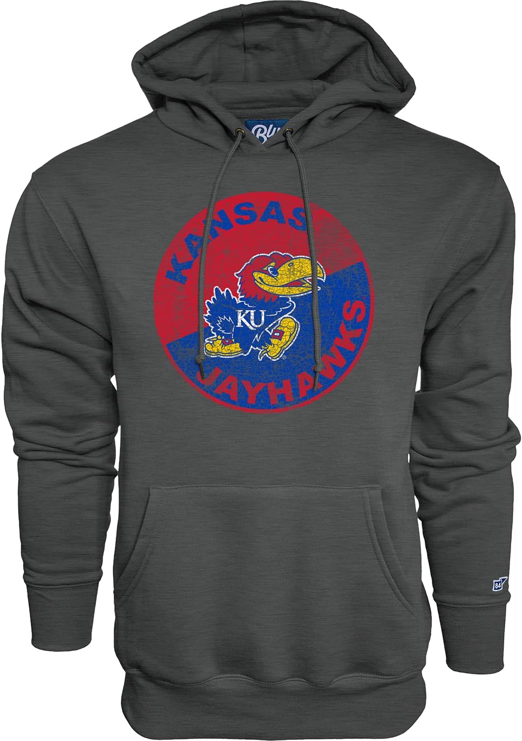 Blue 84 Men's Vintage Cap Hoodie - Dark Heather