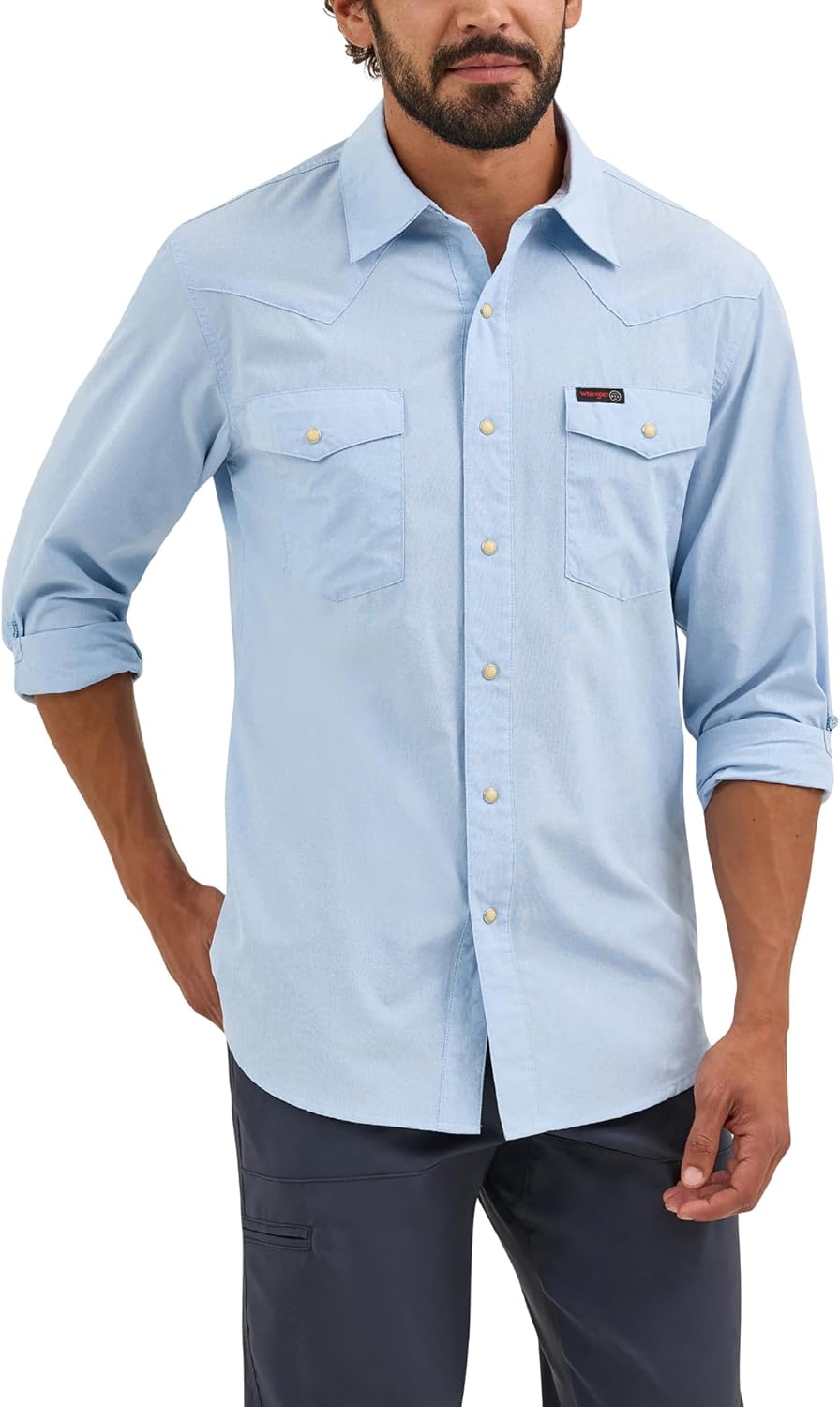 ATG Men's Western Drover Button-Down Shirt for Outdoor Comfort