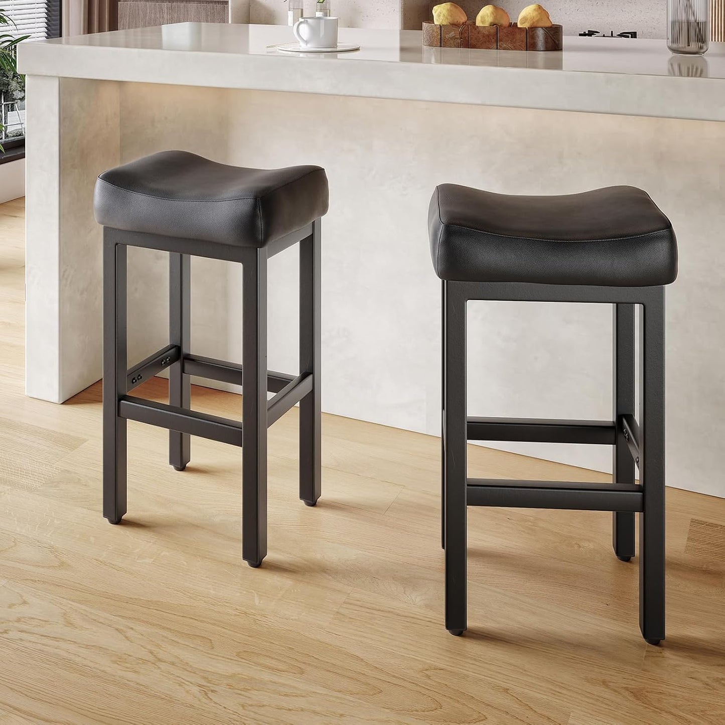 29 Inch Bar Height Bar Stools Set of 2 for Kitchen Island