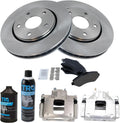 TRQ Front Brake Pad & Rotor Kit Compatible with 08-12 Chrysler Dodge