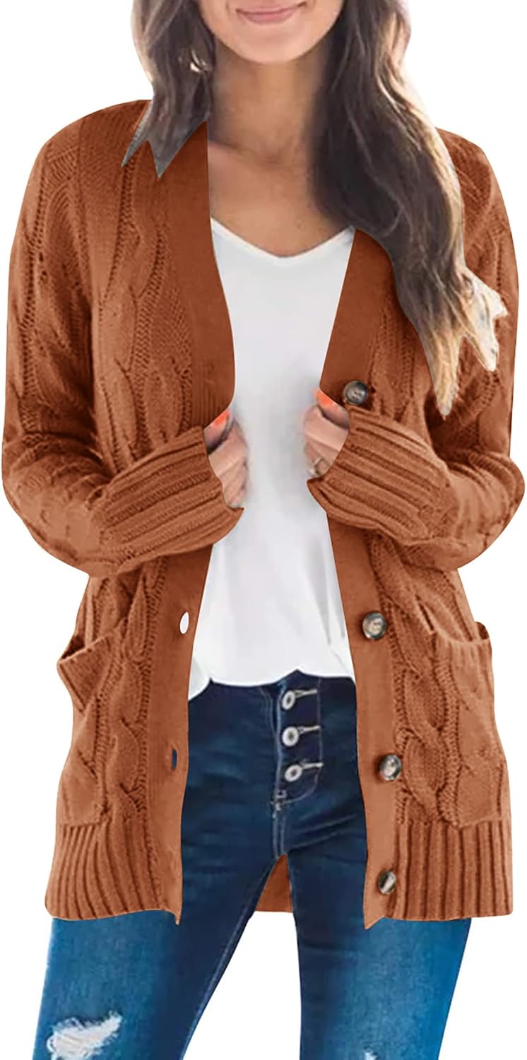 ZESICA Women's Cardigan Sweaters for Trendy Winter Style
