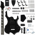 DIY Guitar Kit with Solid Body and Maple Neck - Flame Design