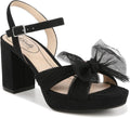 Women's Last Dance Sandal - Tulle Bow Block Heel for Events
