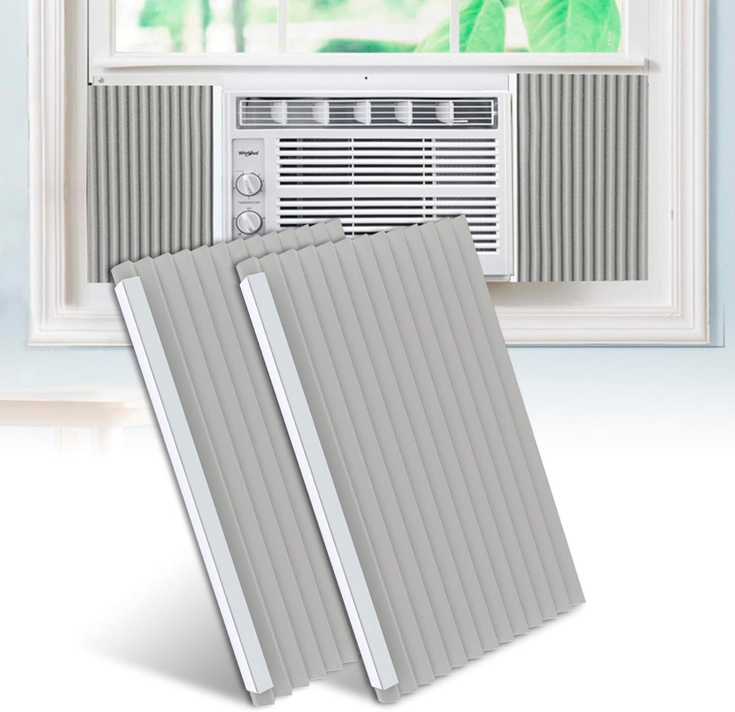 BJADE'S Window AC Side Panels Kit - Year-Round Weather Protection!