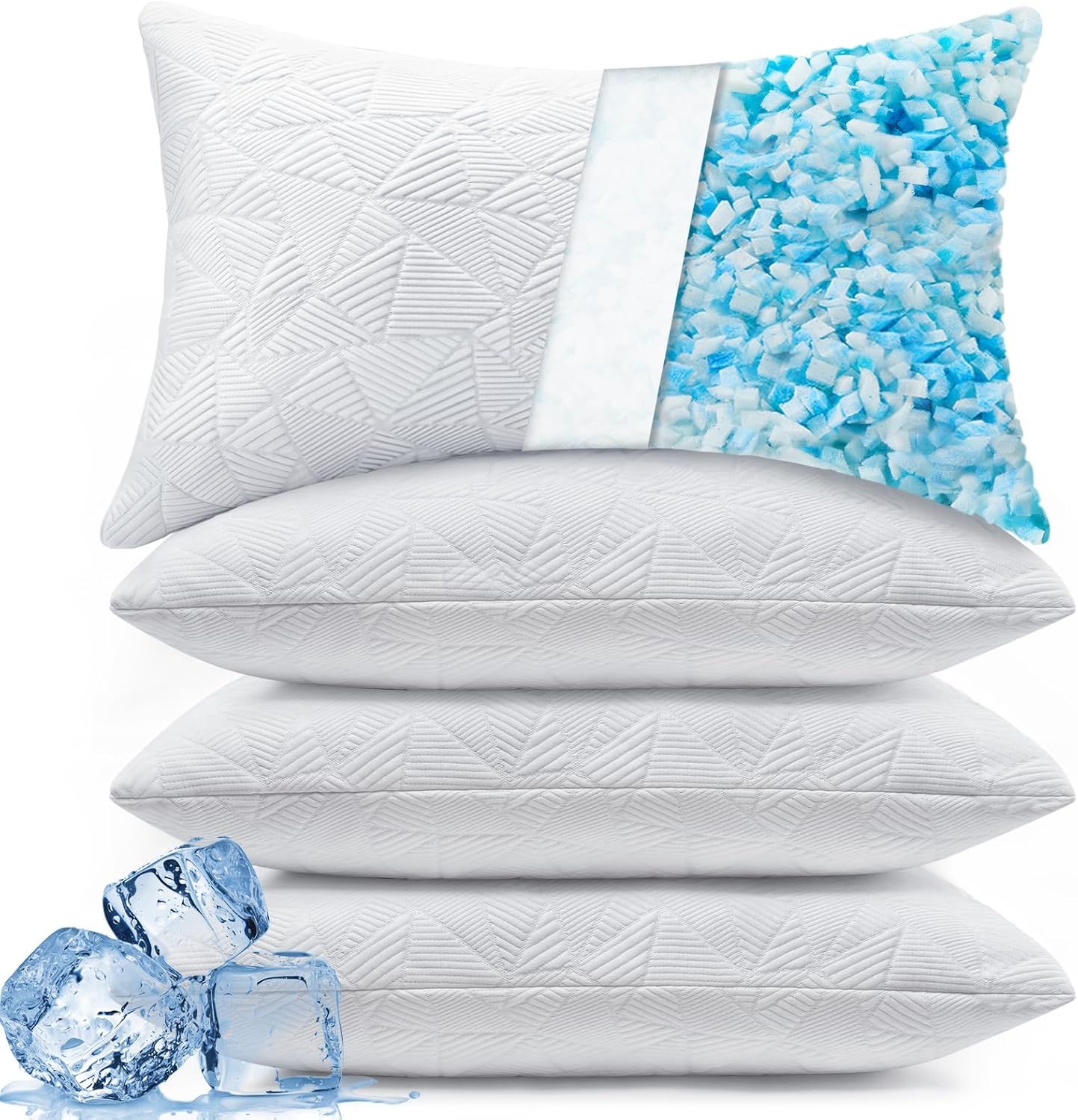 BETU Cooling King Size Pillows Set of 4 for Ultimate Comfort