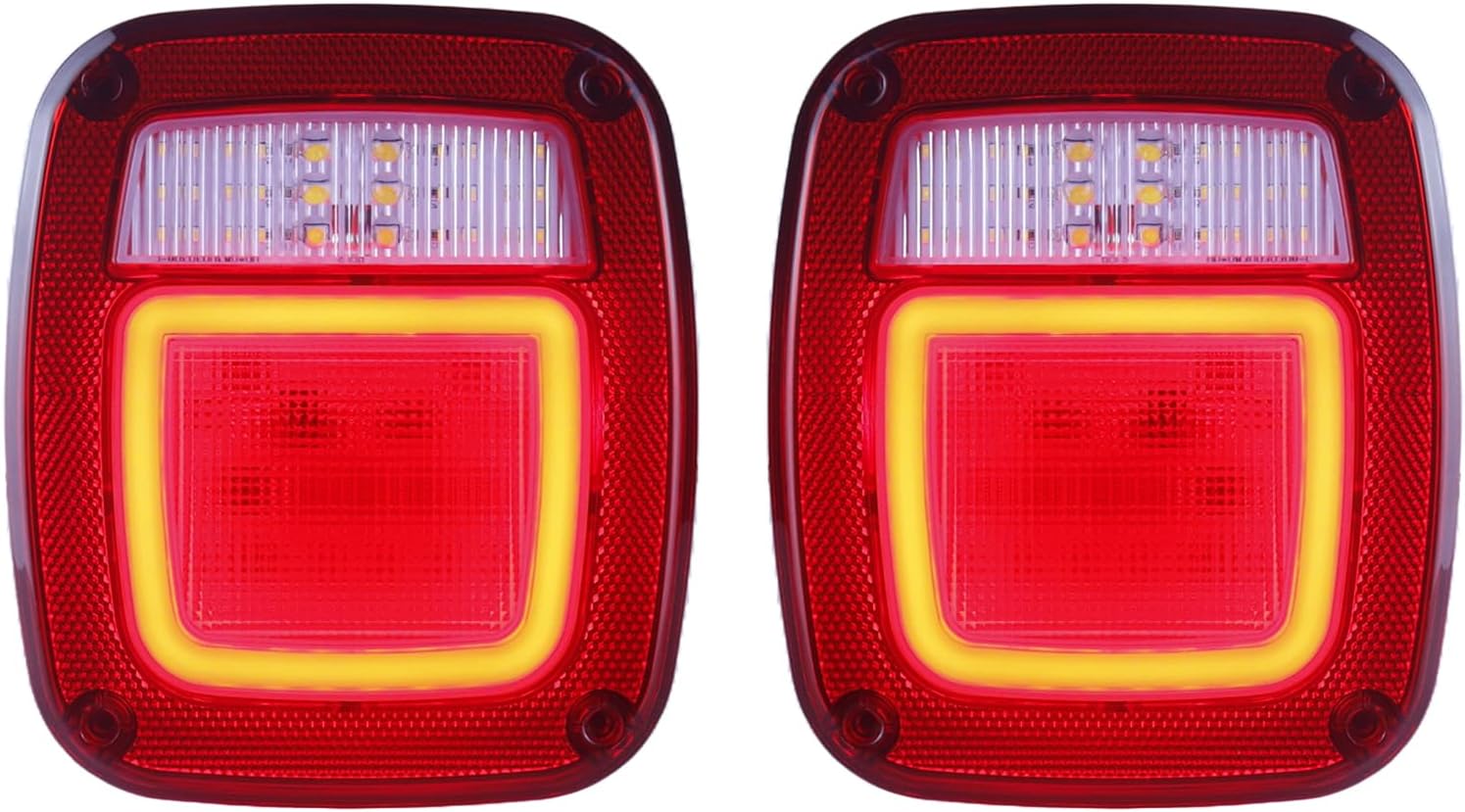 Halo Tail Lights Assembly for 1979-2006 Wrangler Models