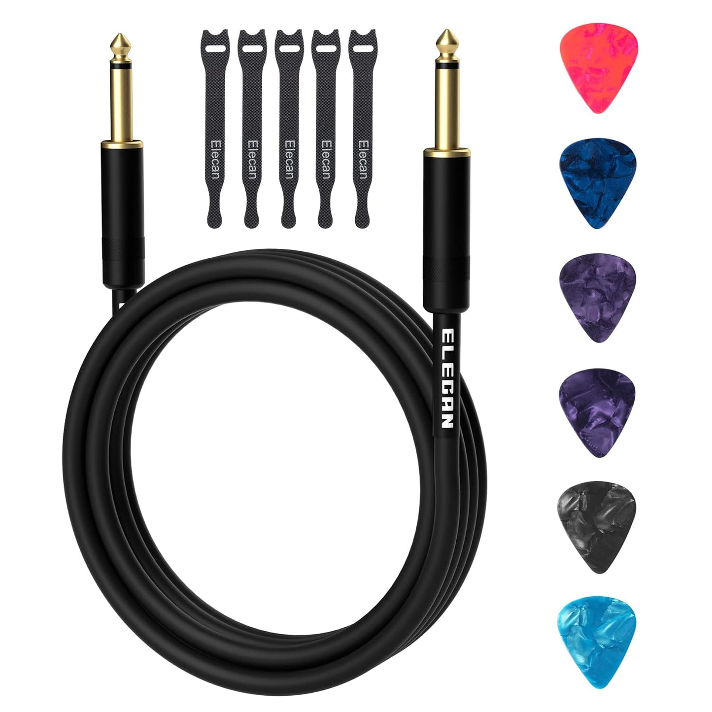Guitar Cable 100 Feet - Professional Electric Bass Cord