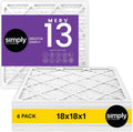Simply 18x18x1 Air Filter MERV 13 6 Pack - Home Allergy Control