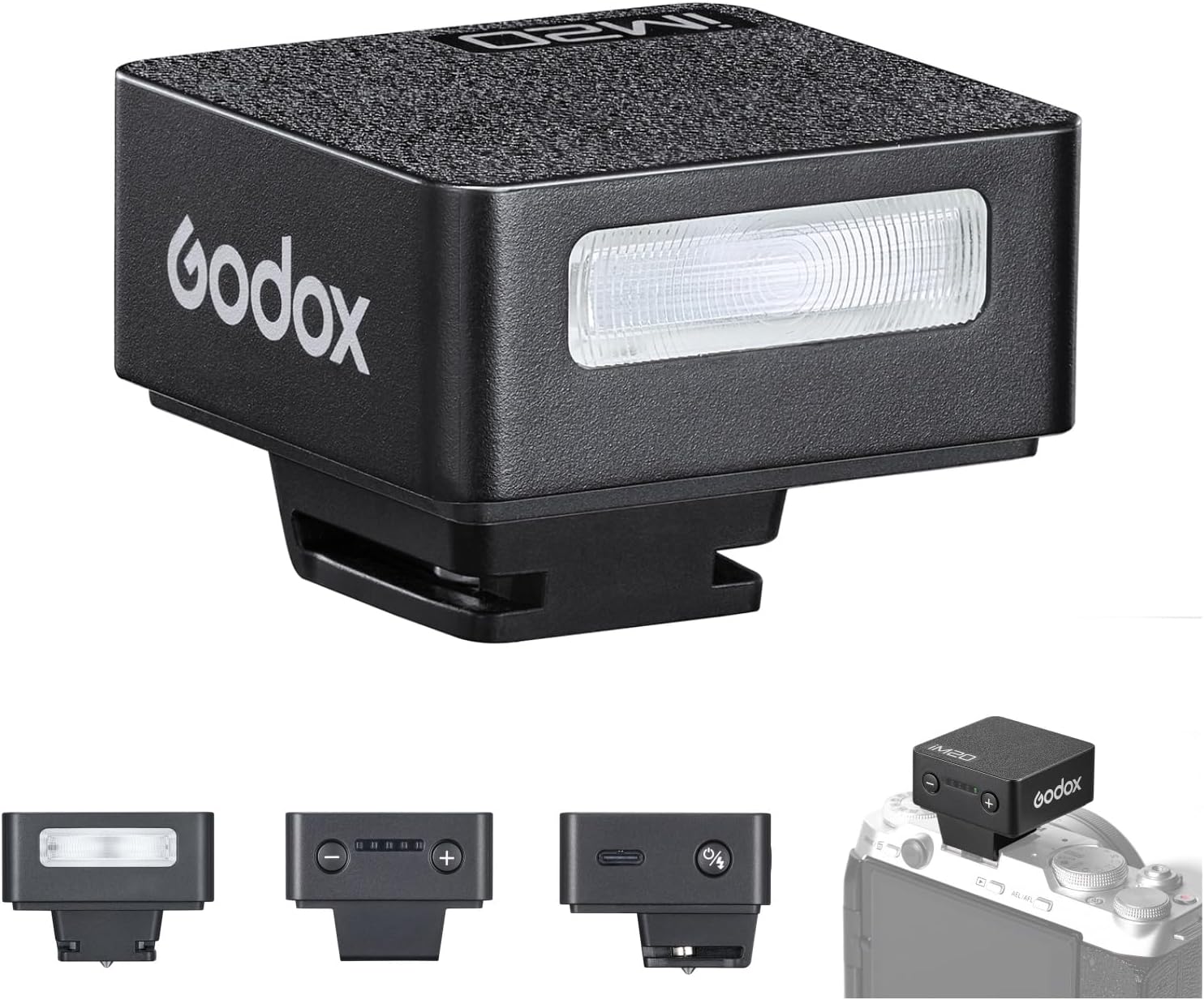 Godox iM20 Mini On-Camera Flash for Canon, Nikon, Sony Cameras