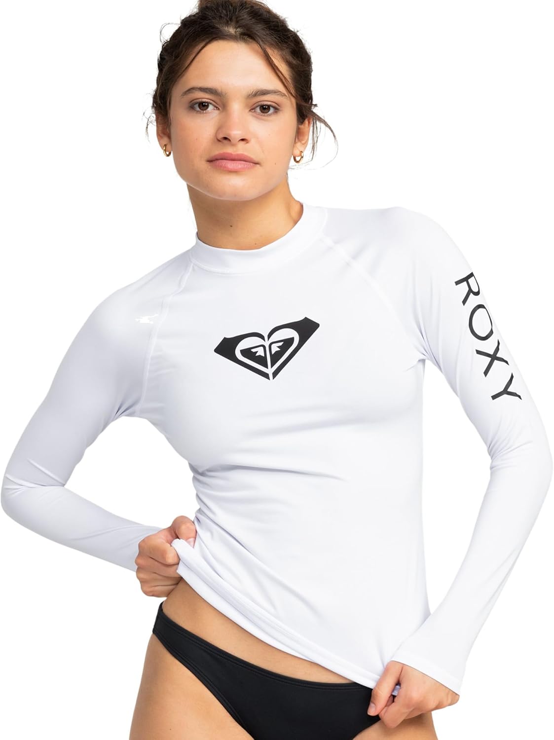 Roxy Womens Fitted Rashguard with UPF 50+ for Active Lifestyle