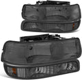 DNA MOTORING Smoke Lens Headlights for 99-06 Silverado/Tahoe - Modern