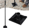 Tamper Tool Heavy Duty 8x8 Steel Tamper with 61in Handle - Laborsaving