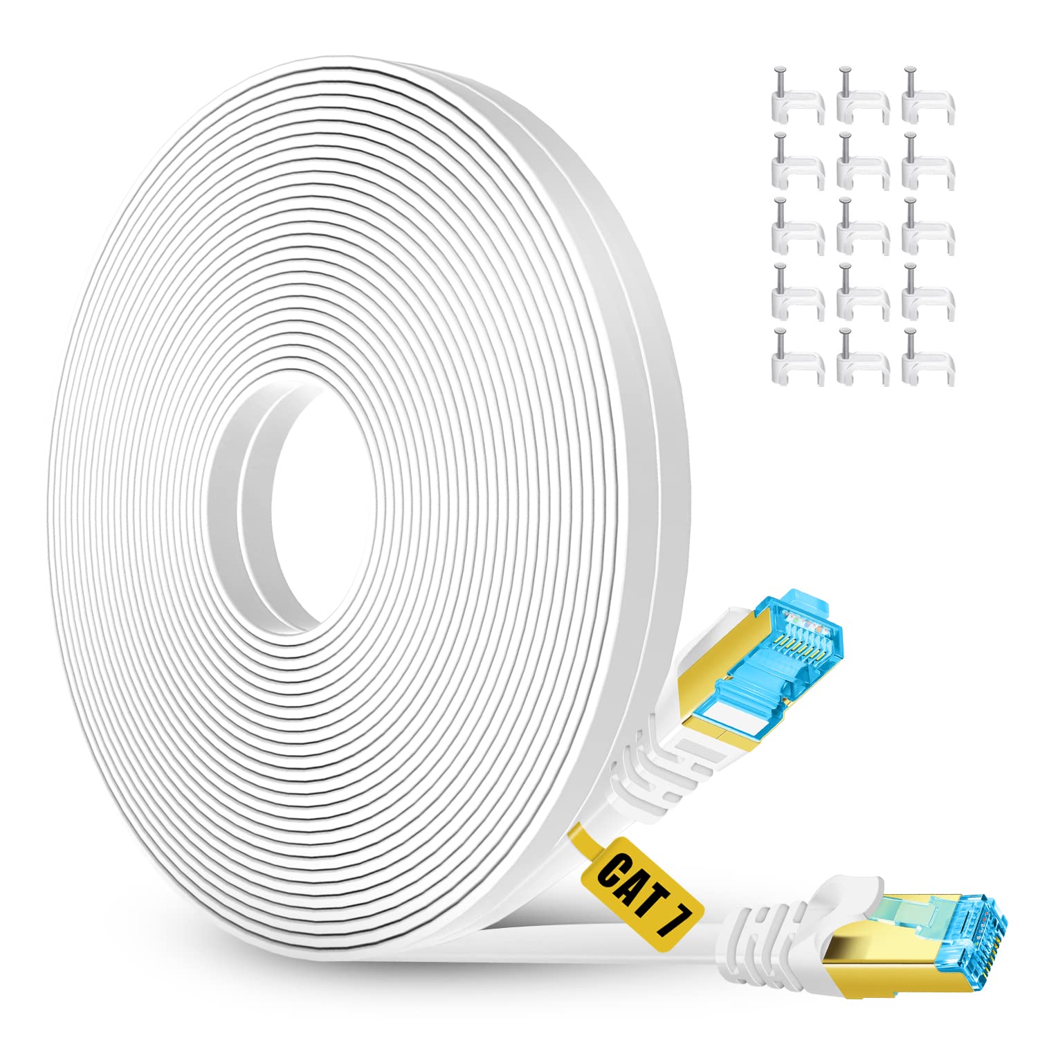 High Speed Cat 7 Ethernet Cable Set by AOPOCKAN - 35ft+