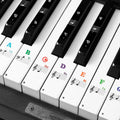 Piano Keyboard Stickers for 88/61/54/49 Key - Beginner Color Labels