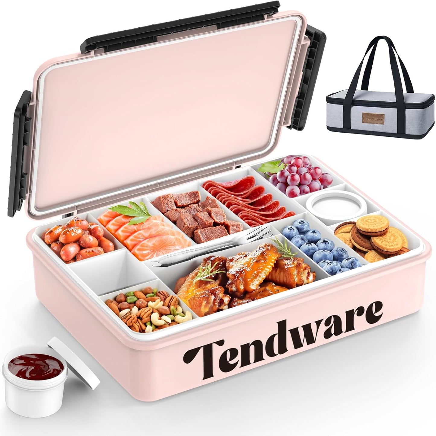 Chilled Portable Snackle Box Container for Charcuterie Fun