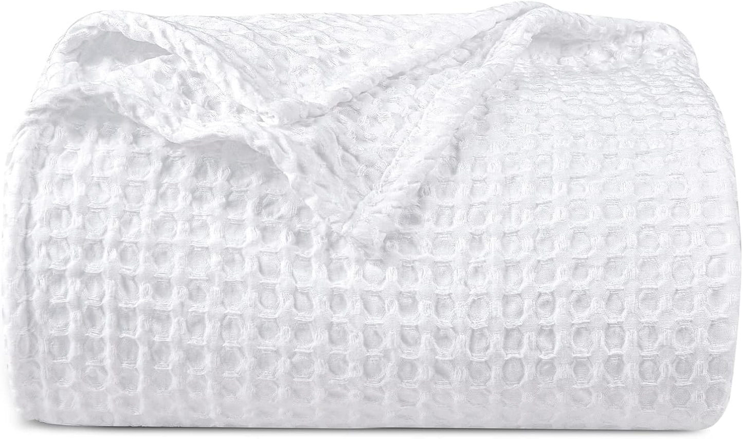 PHF Ultra Soft Waffle Weave Blanket for Cozy Home Decor