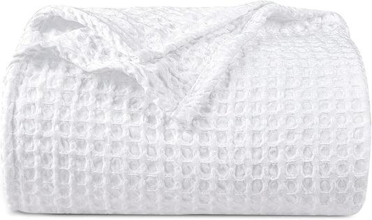 PHF Ultra Soft Waffle Weave Blanket King Size for Cozy Comfort