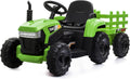 TOBBI Kids Electric Ride On Toy Tractor - Realistic 12V Ride
