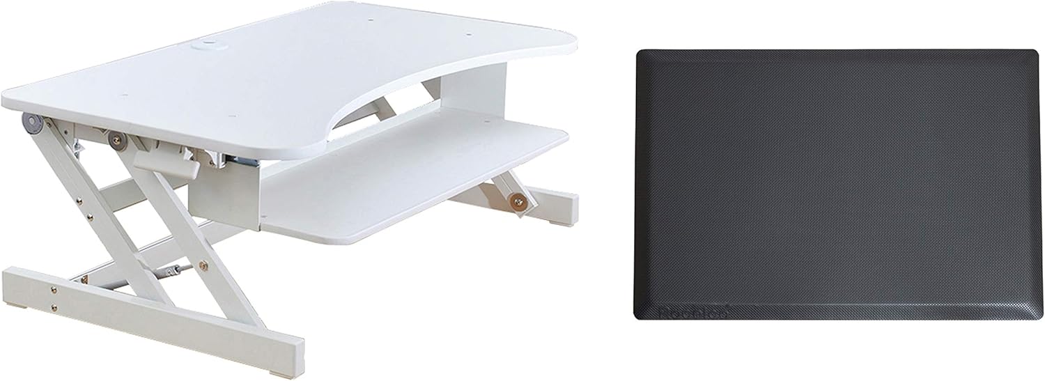 Rocelco 37.5in Deluxe Height Adjustable Standing Desk Converter