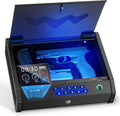 Biometric Gun Safe for Handgun with LCD Temp Humidity - Quick Access