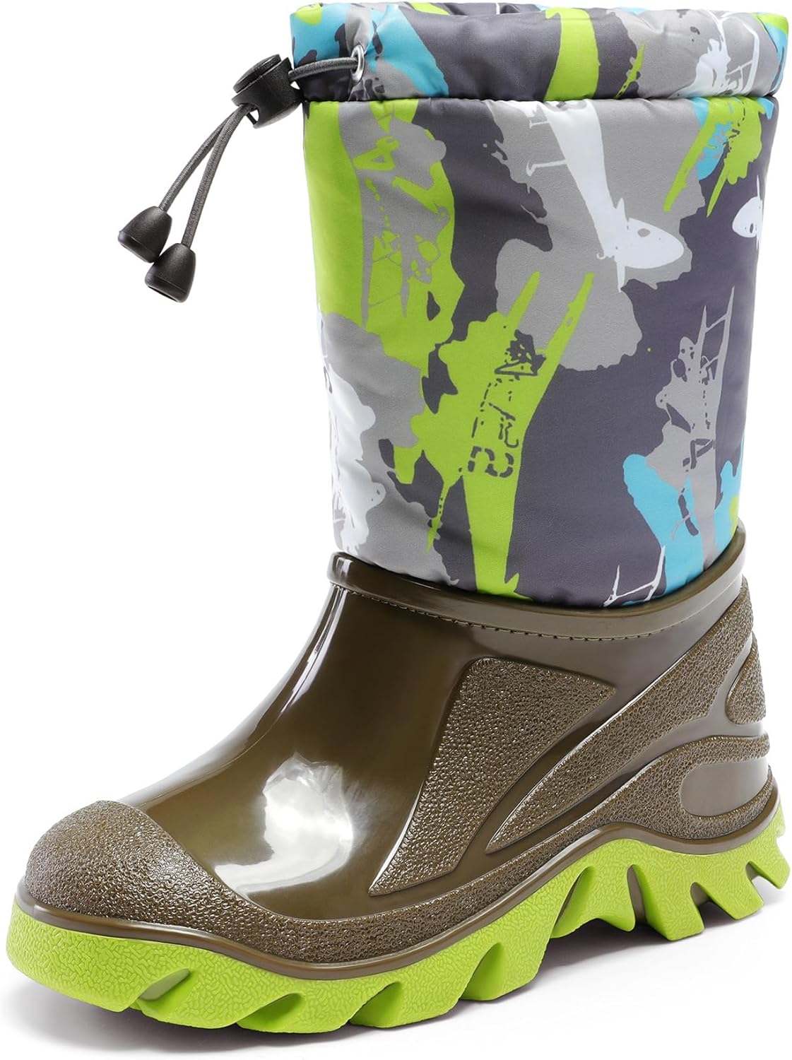 DREAM PAIRS Boys Snow Boots Waterproof Camouflage for Kids