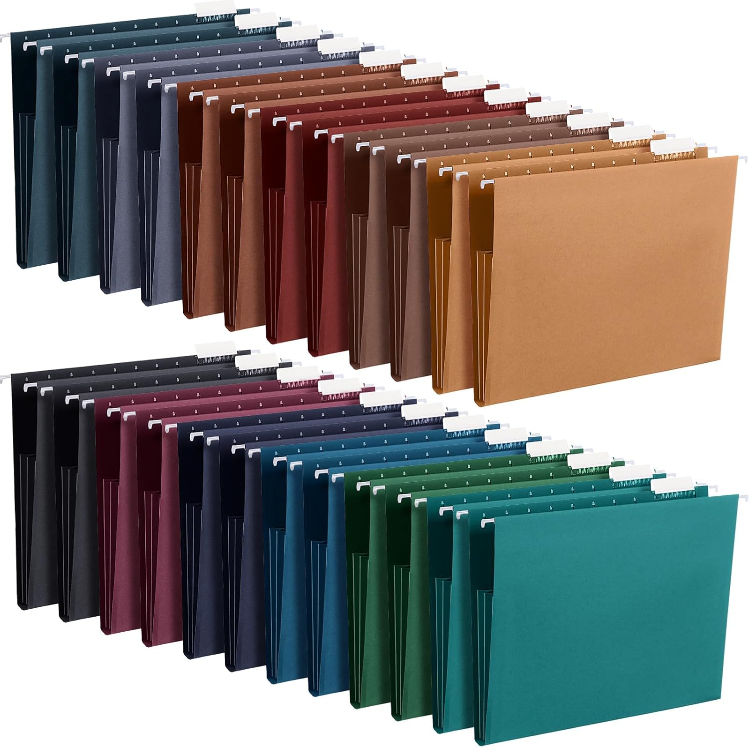 Yaomiao 24 Pack Hanging File Folders for Office Organization