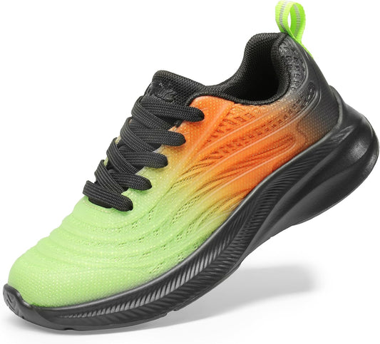 DREAM PAIRS Kids Lace up Tennis Sparkle Glitter Sneakers