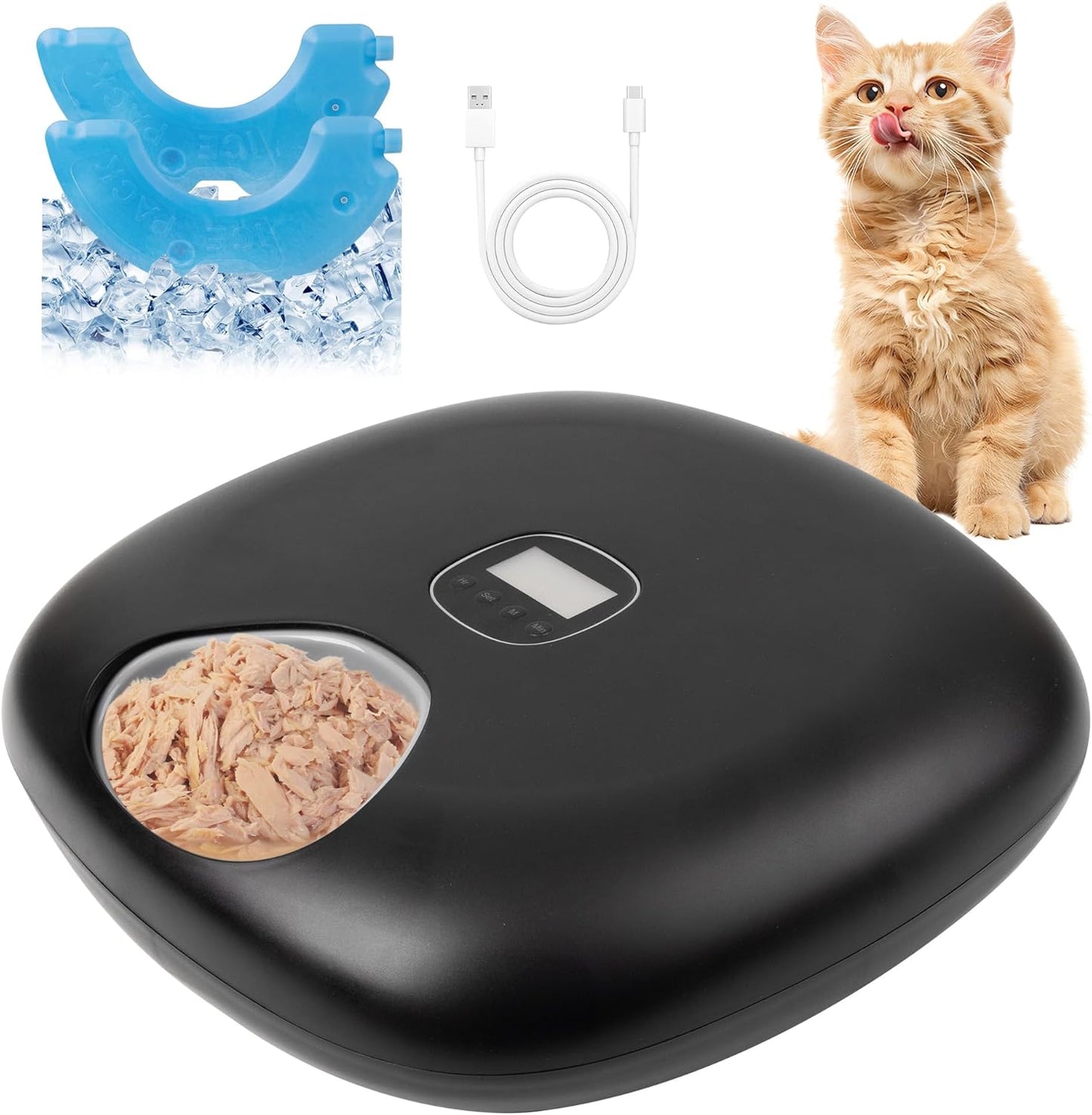 PetPrime 6-Meal Automatic Cat Feeder for Healthy Eating