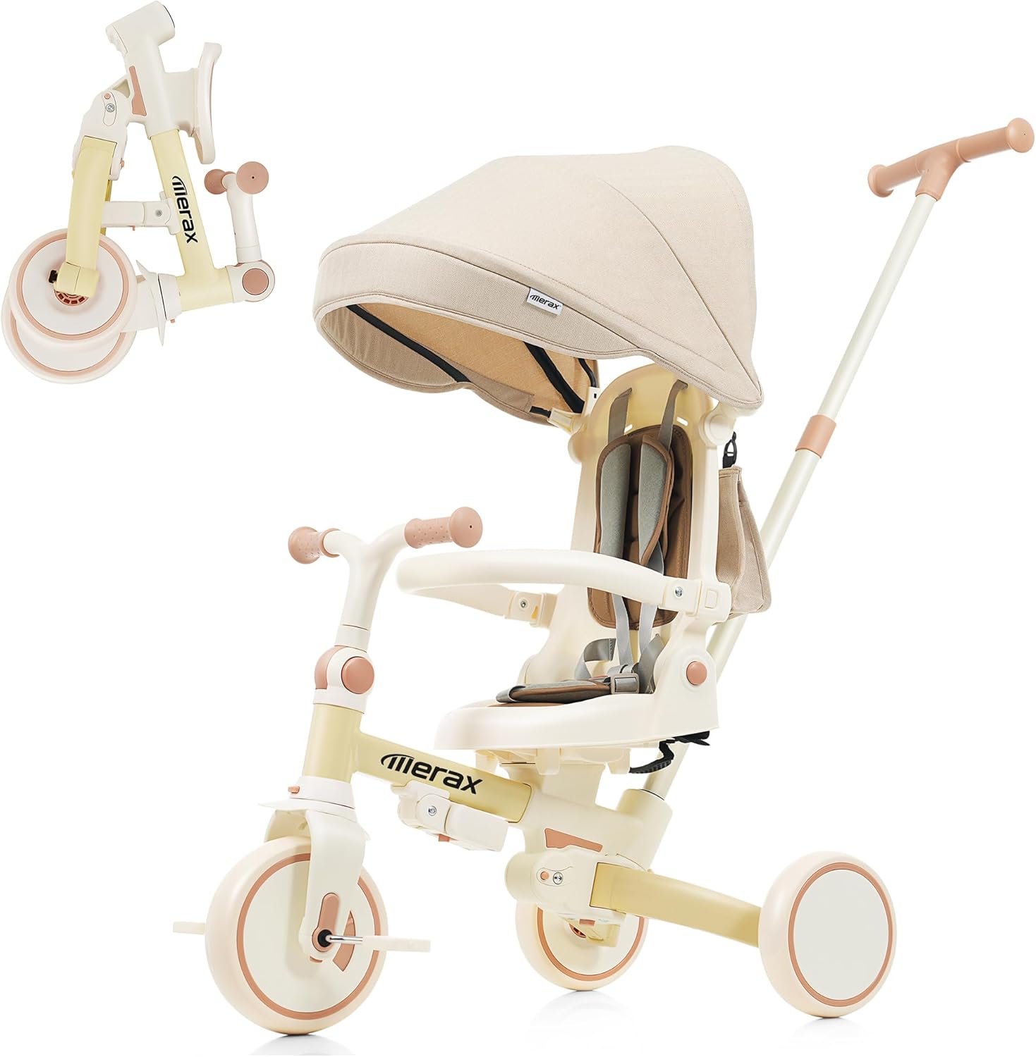 7 in 1 Baby Tricycle Stroller for Toddlers Ages 1Y-6Y