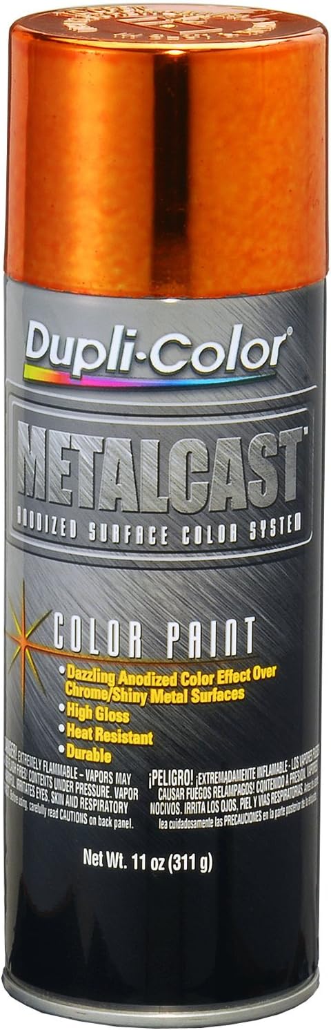 Dupli-Color Metalcast Automotive Spray Paint - Orange Copper Finish