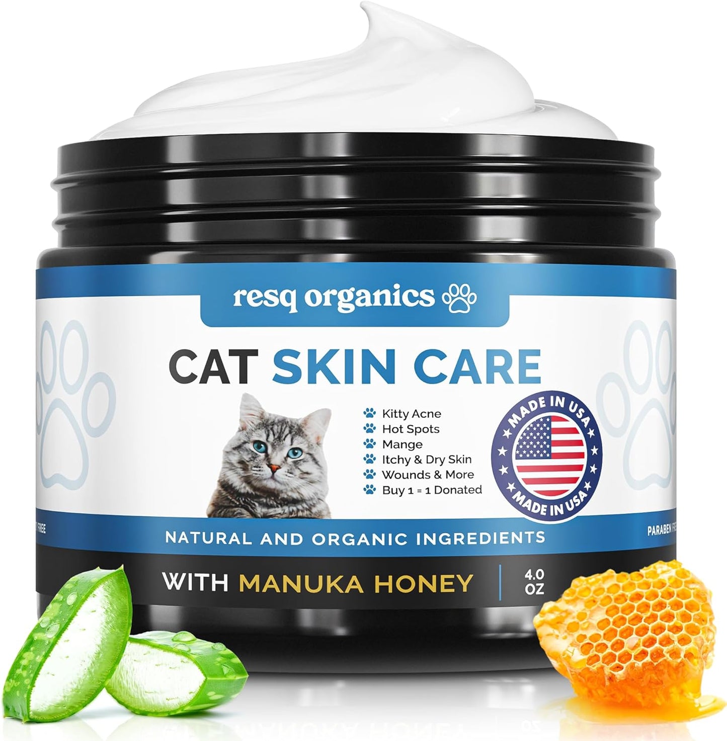 Cat Paw Balm for Itchy Skin Relief and Wound Care Treatment