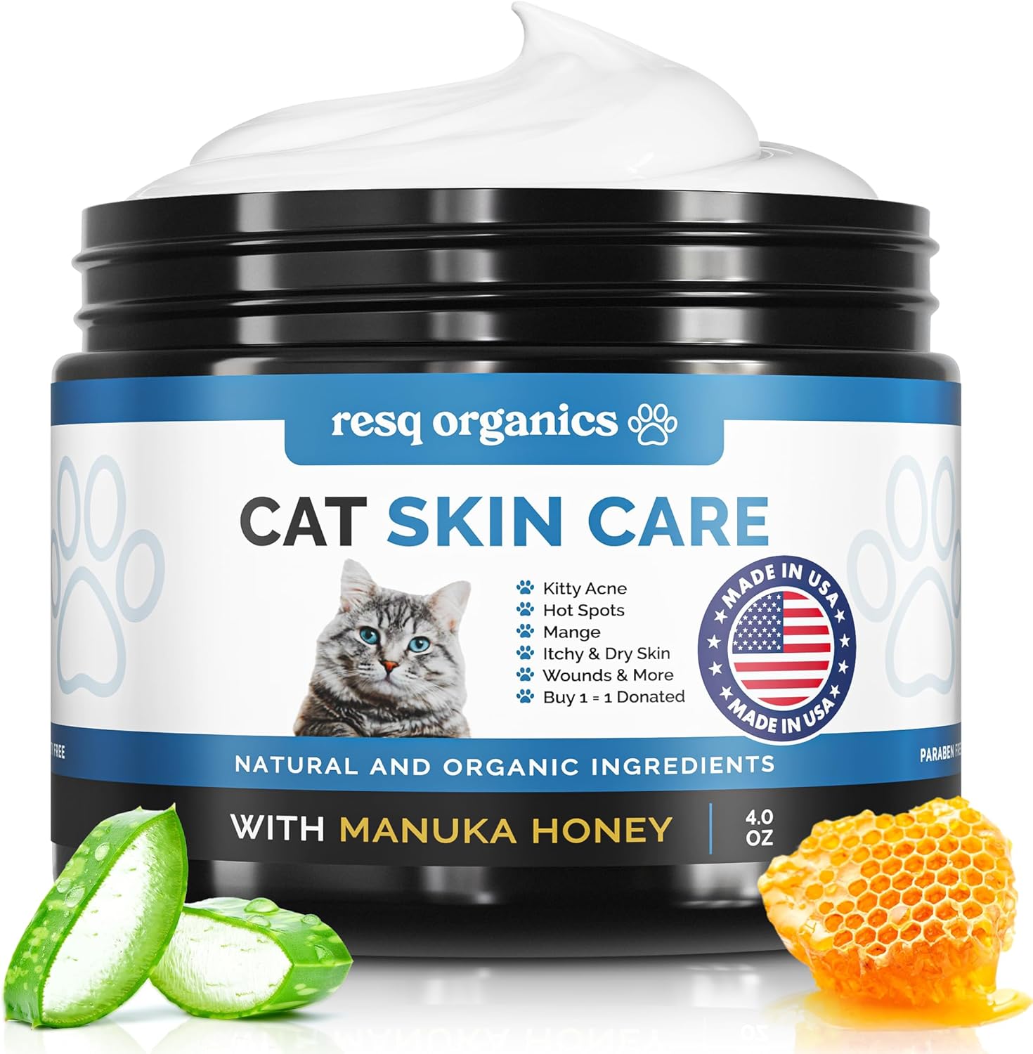Cat Paw Balm for Itchy Skin Relief and Wound Care Treatment