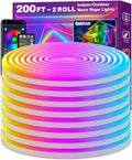 AILBTON 200Ft Neon Rope Lights - Flexible RGB LED Strip for Rooms