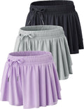 3 Pack Womens Flowy Running Shorts for Trendy Athletic Wear
