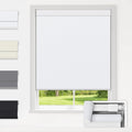 No Drill Blackout Roller Shades - Cordless Thermal Insulated