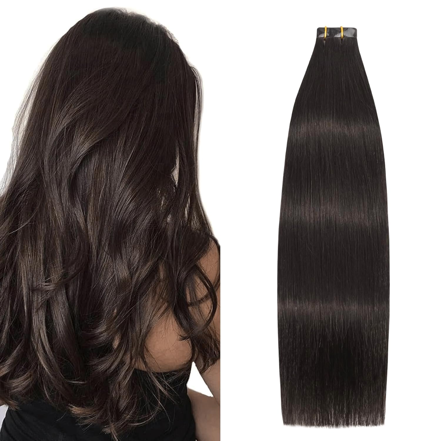 Aison Tape in Hair Extensions Human Hair for Natural Looks