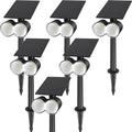 Solar Spotlights Outdoor 6 Pack - Adjustable 360 Outdoor Spot Lights