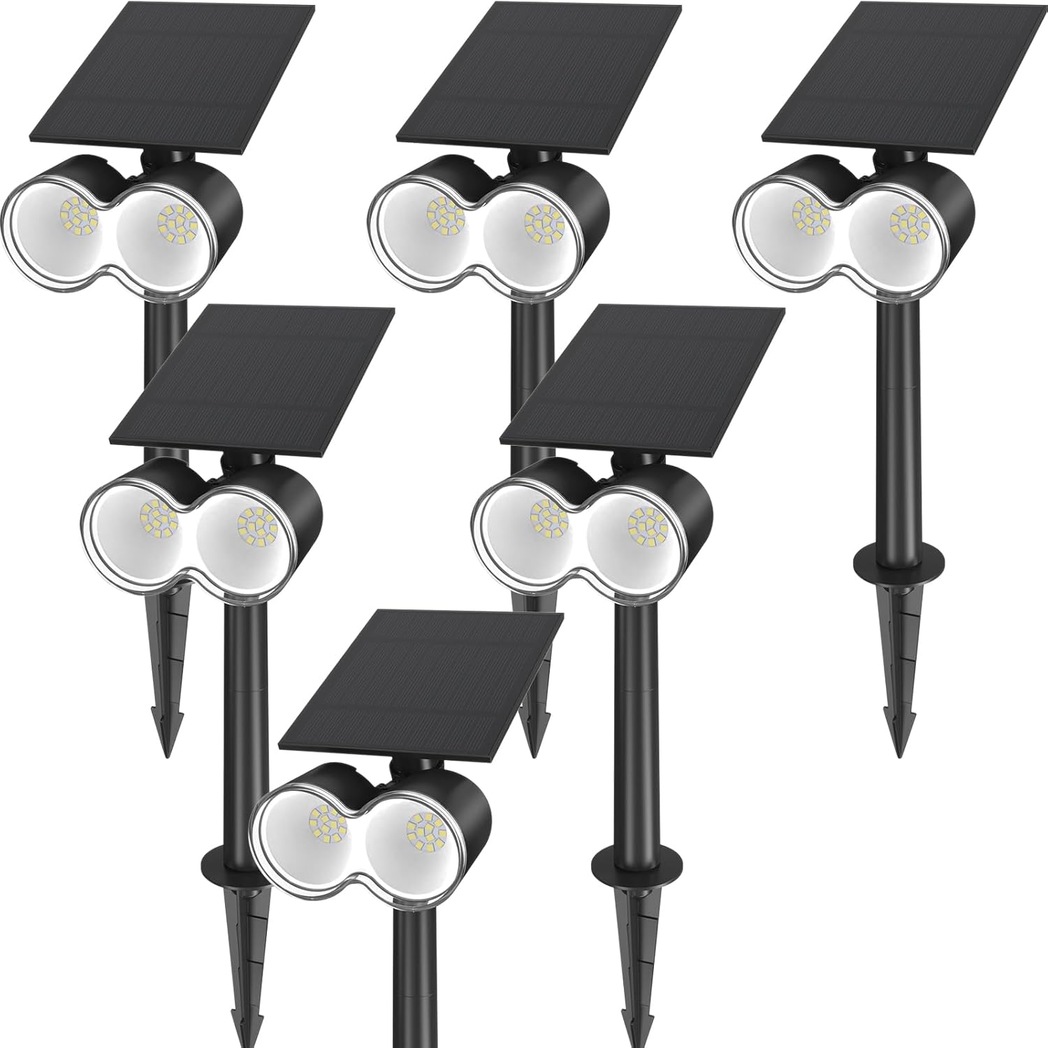 Barrina Solar Spotlights Outdoor Waterproof for Garden Lighting