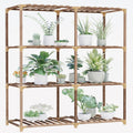 Versatile Wooden Plant Stand for Indoor or Outdoor Spaces