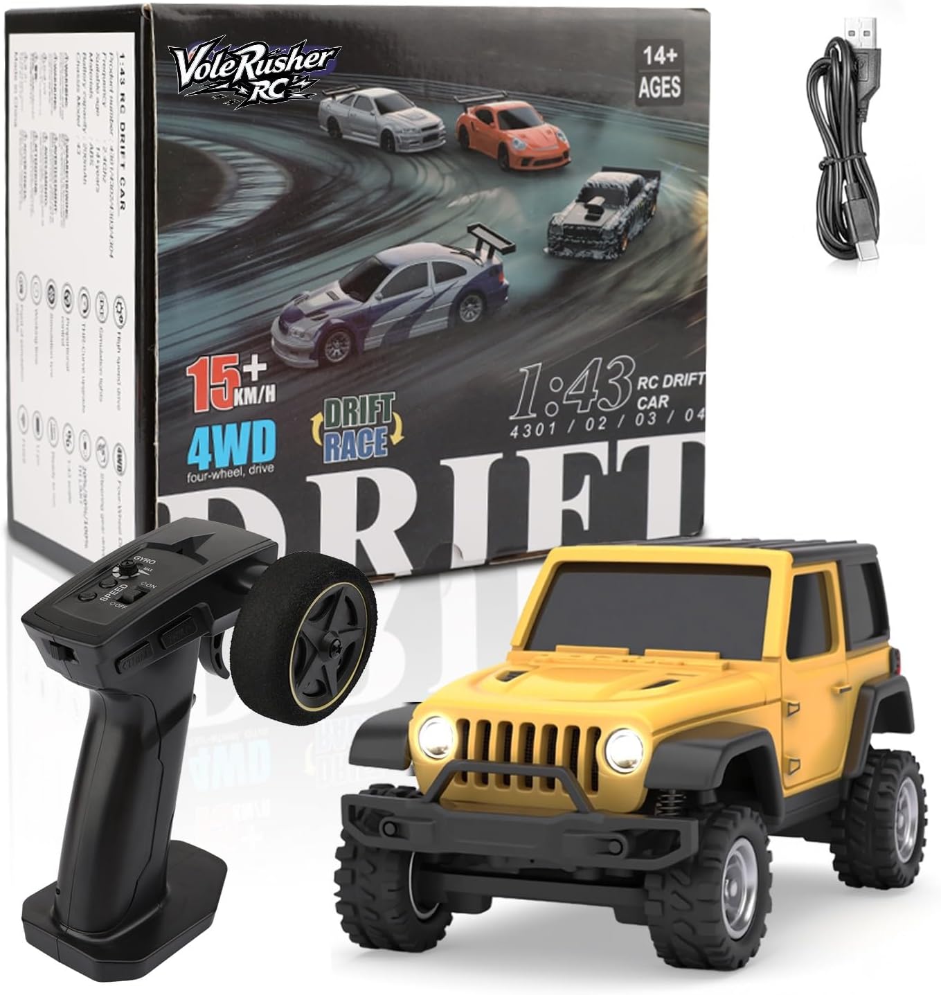 1/36 Scale Mini RC Crawler Car for Off-Road Adventures