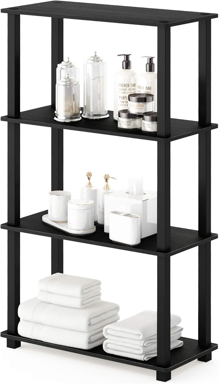 Furinno Turn-N-Tube 4-Tier Multipurpose Shelf Display Rack