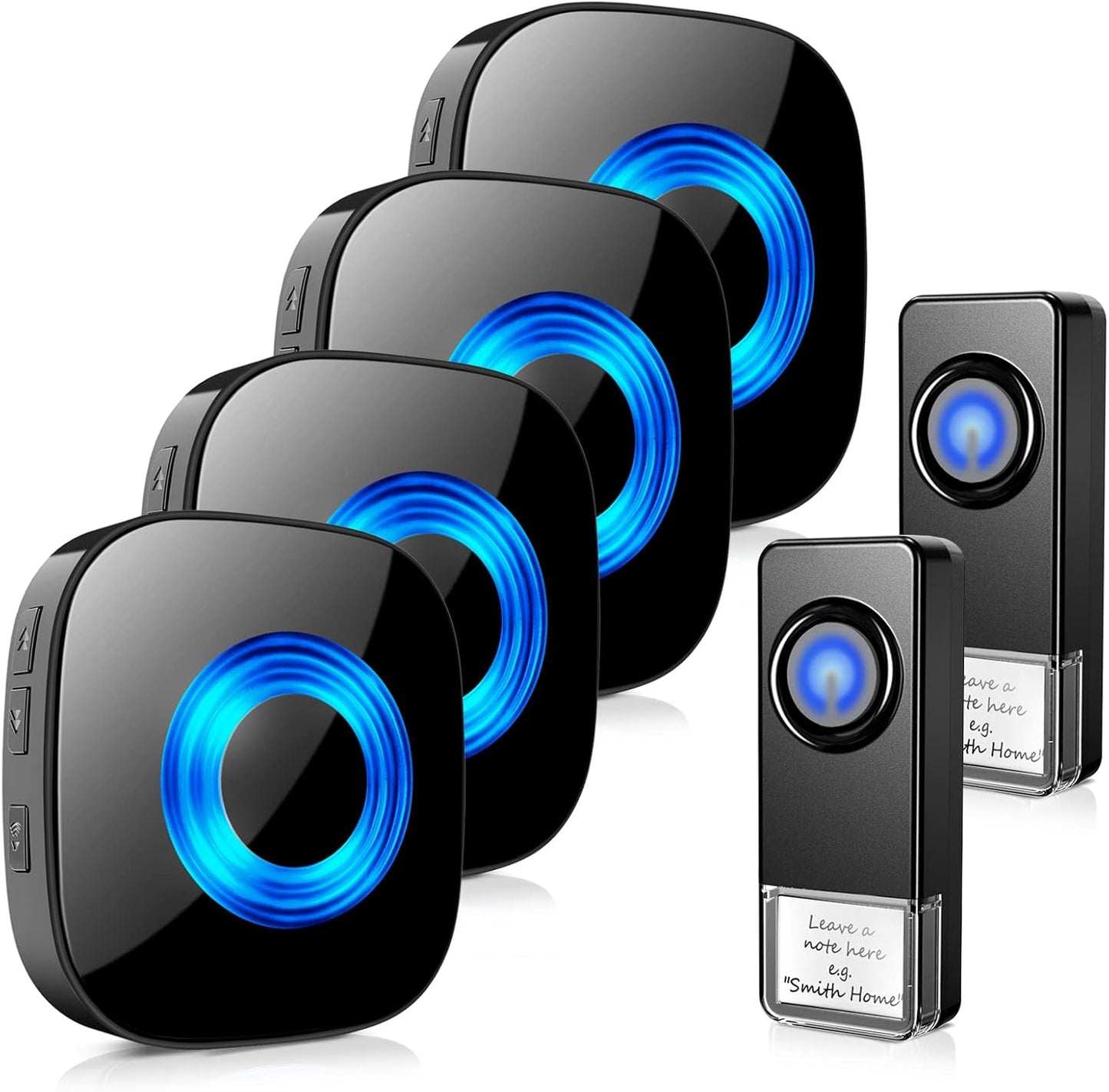 PHYSEN Waterproof Wireless Doorbell - 1300-ft Range, 58 Melodies & LED Strobe