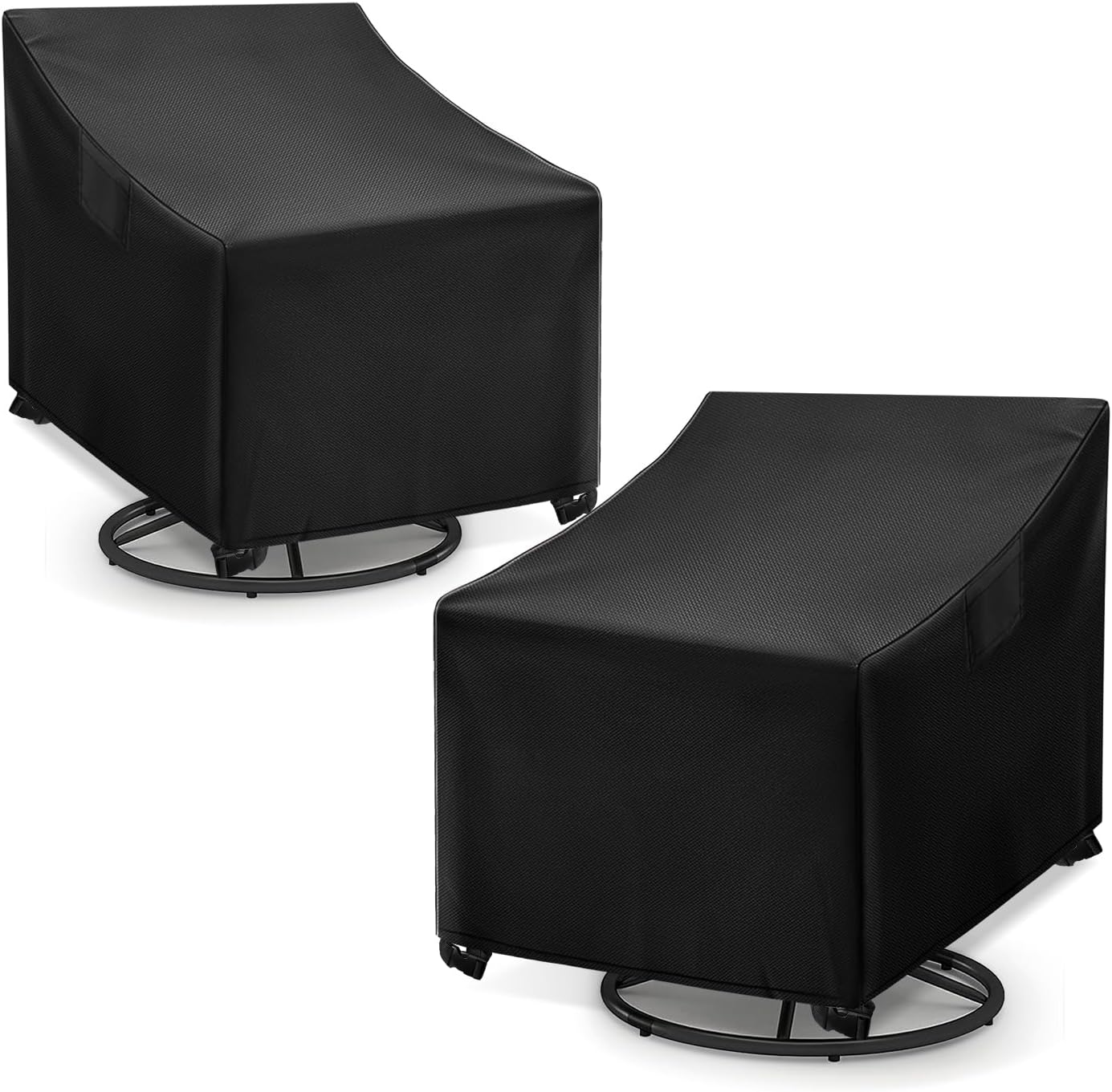WLEAFJ Outdoor Swivel Chair Covers - Waterproof Heavy Duty Set