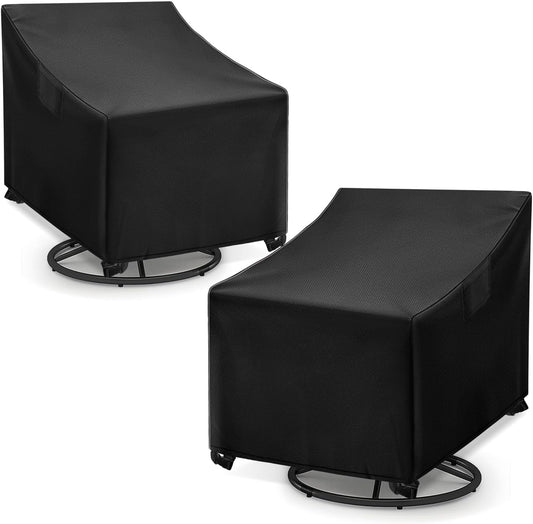 WLEAFJ Outdoor Swivel Chair Covers - Heavy Duty Waterproof Protection