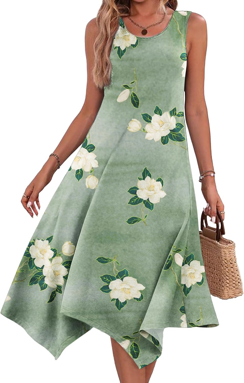 Stylish Women's Casual Summer Dress with Pockets and Hem