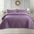 Queen Quilt Set 90x90 Grape Jam Purple - Lightweight All-Season Quilt