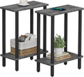 Small Side Table Narrow End Table Set of 2 - Slim Sofa & Bedside