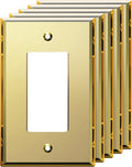 LIDER Reflective Acrylic Decorator Wall Plate - Mirrored Gold 1-Gang