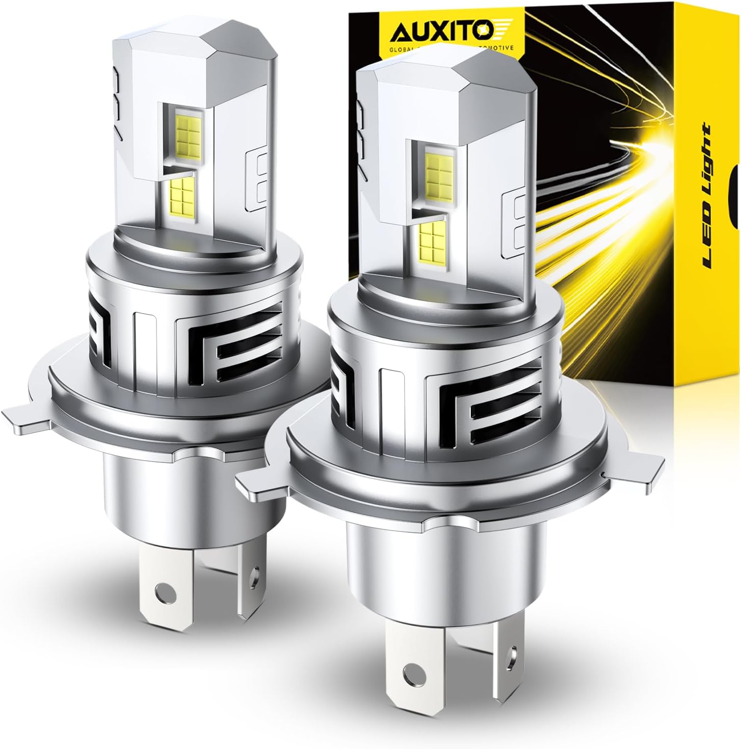 AUXITO H4 LED Bulb 9003: Ultra-Bright, Long Lifespan, No Flicker