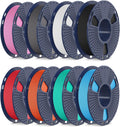 High Speed PETG Filament 1.75mm Multicolor 2kg Pack - Fast Printing